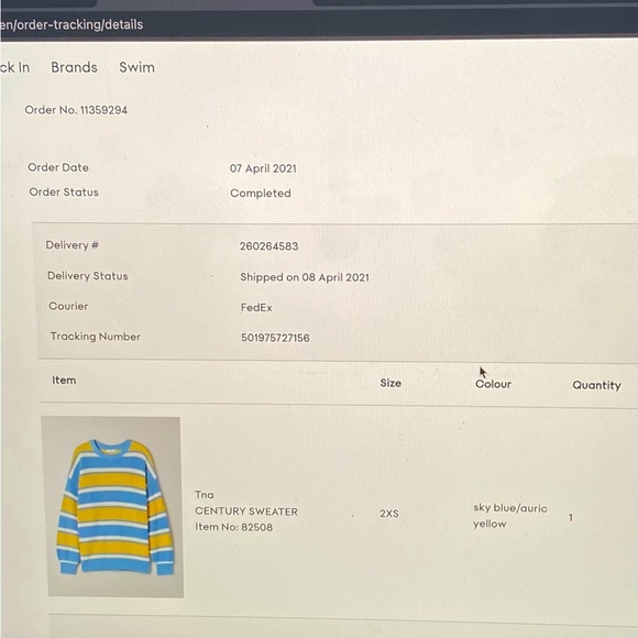 Aritzia TNA Century Sweater in XXS - Picture 5 of 6